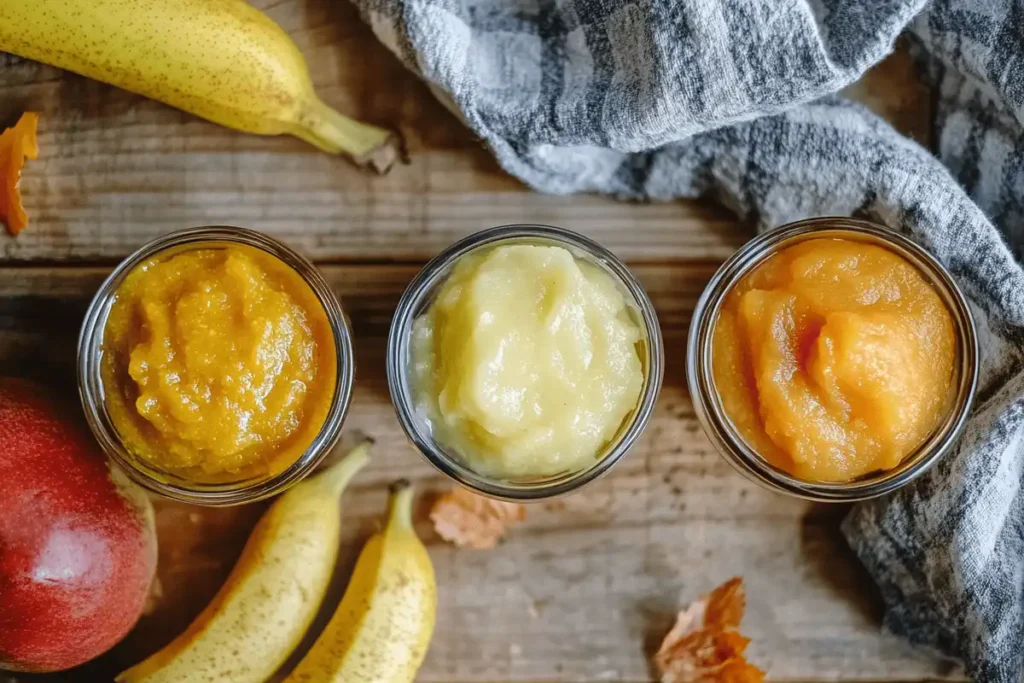 Banana substitutes like pumpkin puree and applesauce.