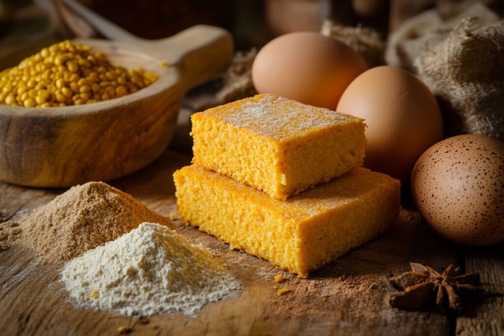  Is sweet potato cornbread healthy? Ingredients shown.